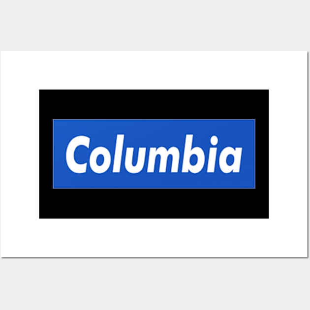 Columbia Box Logo Wall Art by ART BY IIPRATMO